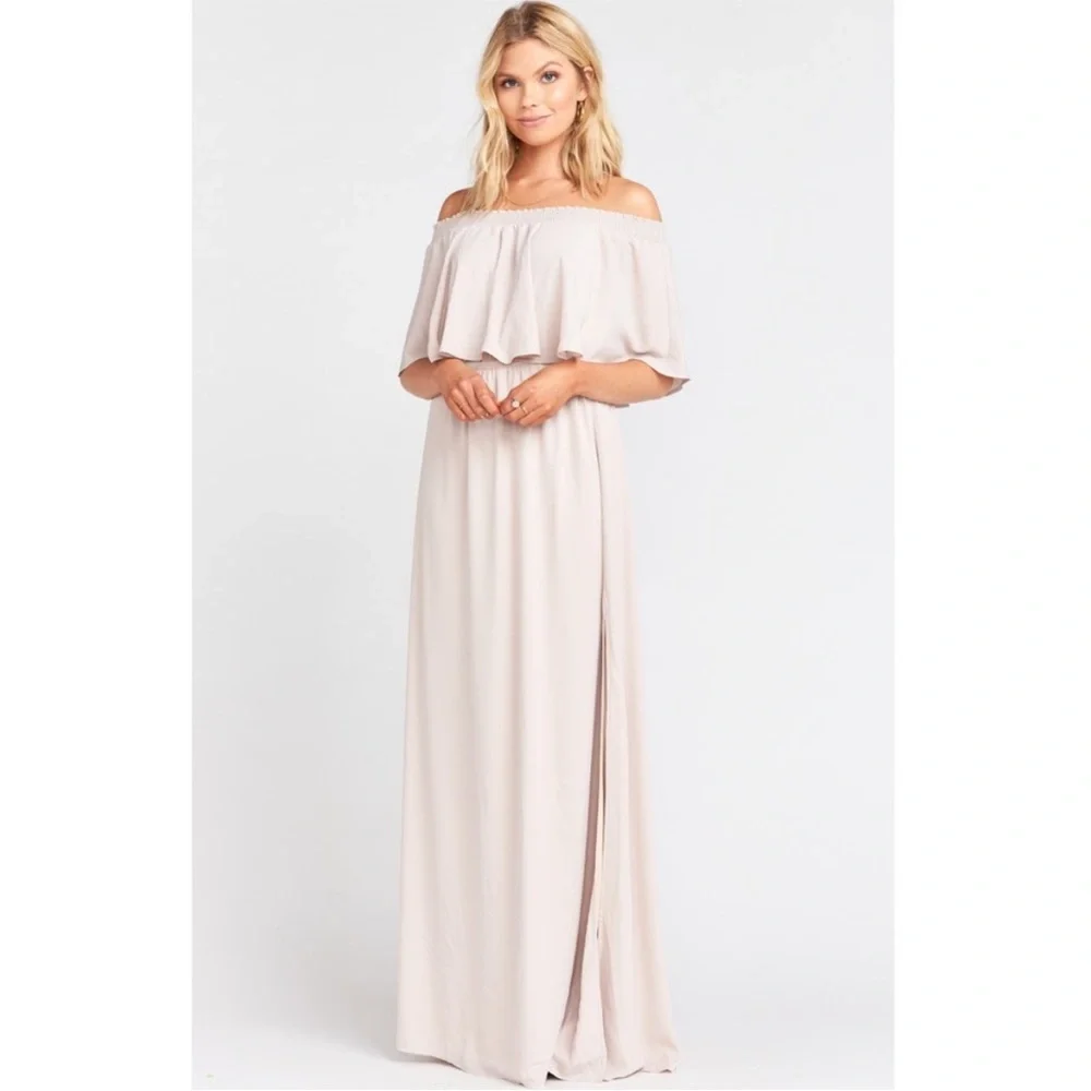 Show Me Your MuMu Hacienda Maxi Dress Medium Show Me the Ring Crisp